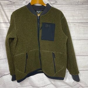 Outdoor Research Women's Large Juneau Sherpa Fleece Jacket Olive Green